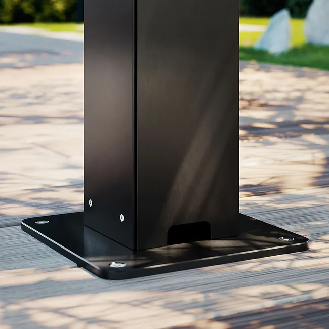 Pergola bioclimatique adossée 4 x 3 m à lames orientables en aluminium - Gris anthracite – Image 6