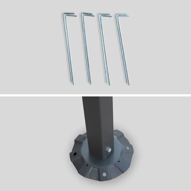 Pergola adossée 3x2.5m - Brestum - Toile beige - Pergola murale BRESTUM 3X2,5M – Image 3